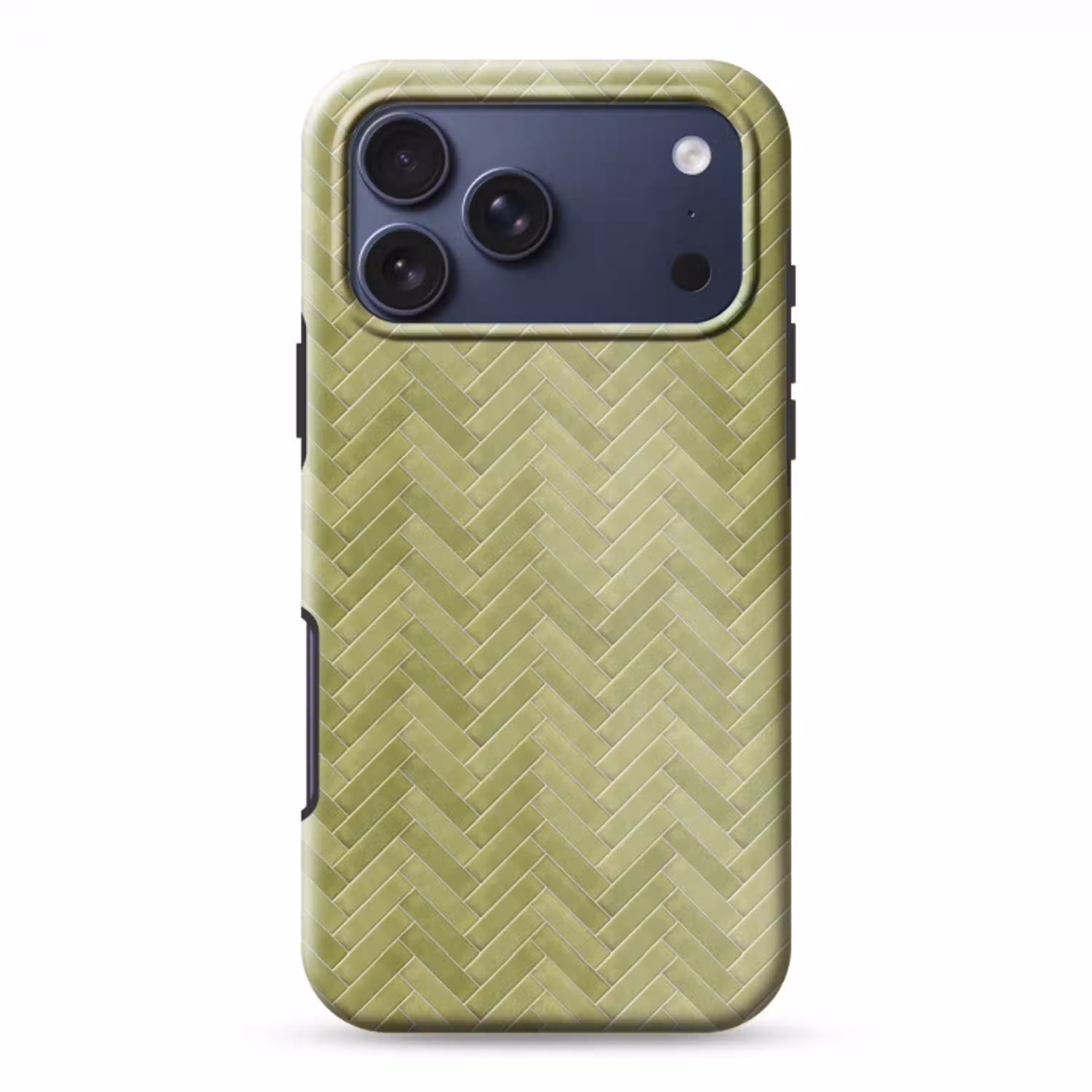 Visgraat - Wandtegel - Olijfgroen Toughcase MagSafe Apple iPhone 17 Pro Max klein 1019 -3d