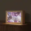 Marmer - Roze - Paars - Gold Light Box met kabel (Tafellamp) klein -z3d_website