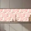 Kraanvogels - Bloesem - Roze keuken achterwand 2 middel 871 zz_3dshopping