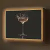 Cocktail - Zwart - Spetters - Glas Light Box met batterij (Wandlamp) middel -z3d_website