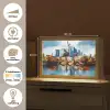 Bomen Frankfurt- Stad - Skyline - Brug Light Box met kabel (Tafellamp) klein -USP_websiteoverzichtNL