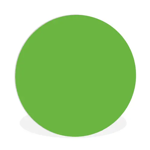 Groen - Kleuren - Natuur Wandcirkel kunststof plaat 5mm dik klein 188 -3d