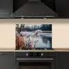Riet - Gras - Natuur - Winter - Meer keuken achterwand spatscherm klein -sfeer1
