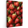Aardbei - Fruit - Rood Tuinposter op houten frame 2 cm dik klein -3d