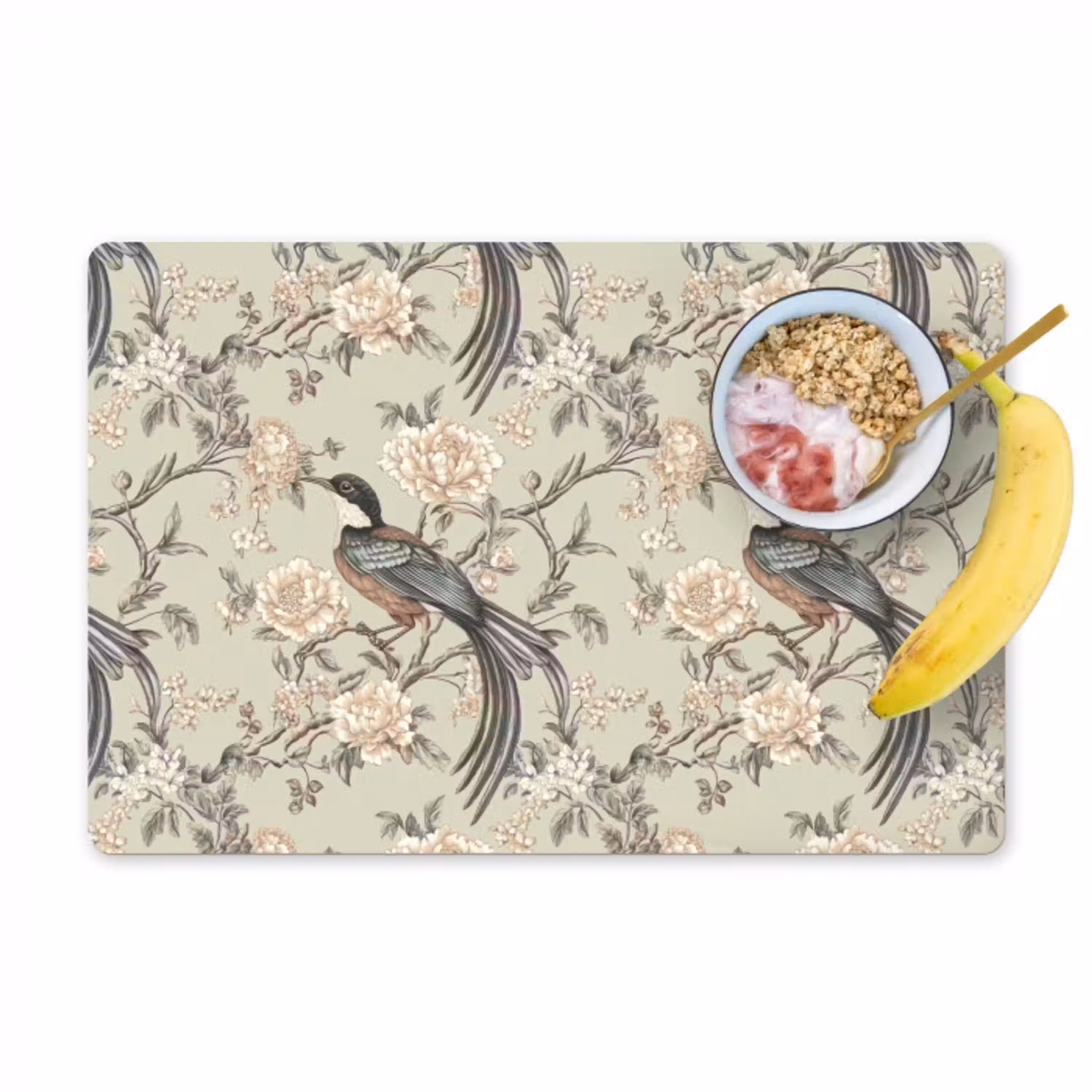 Bloem - Vogel - Kleurrijk Placemat vinyl groot 368 -zzzproduct_Kitchenyeah-website