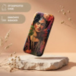 Vrouw - Bloemen - Papegaai - Schilderachtig Toughcase MagSafe Apple iPhone 17 klein -USP_RandenV_DE
