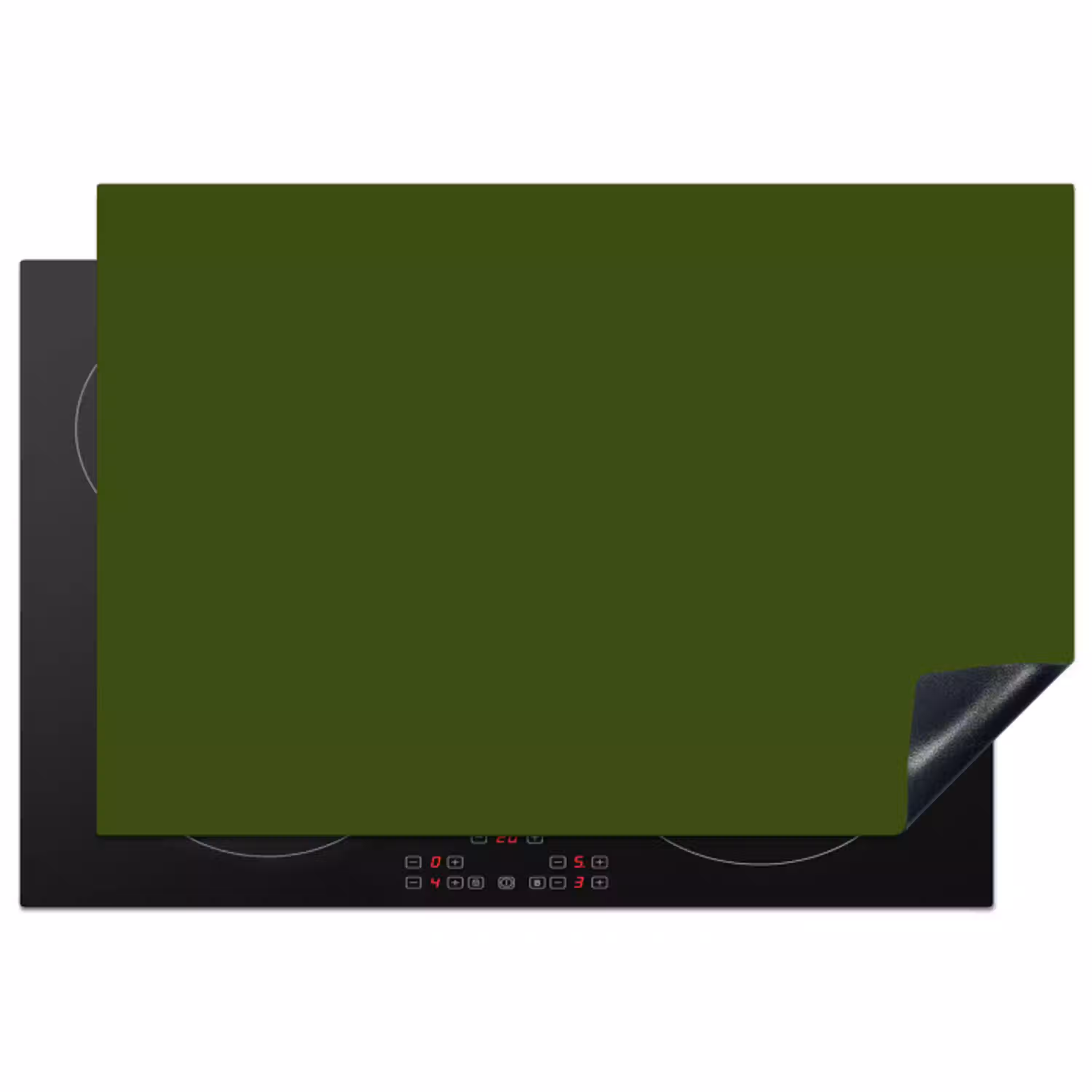 Olive - Drab - Groen Inductie beschermer vinyl 3mm klein 276 -3d