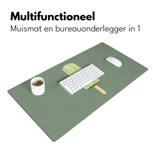 Groen - Waterijsje - Stokje - Illustratie Muismat XXL klein -sfeer4