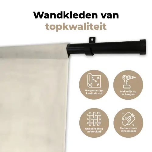 Softijs - Hoorntje - Wit Wandkleed katoen klein -sfeer2