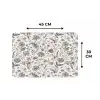 Classic - Black - White - Floral Placemat vinyl groot 368 -specs
