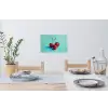 Kersen - Rood - Drie - Geverfd Muursticker klein -eettafel