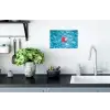 Badeend - Dobberend - Roze Muursticker klein -keuken