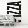 Pizza - Japandi - Decoratie - Vintage fotobehang vinyl groot -woonkamer