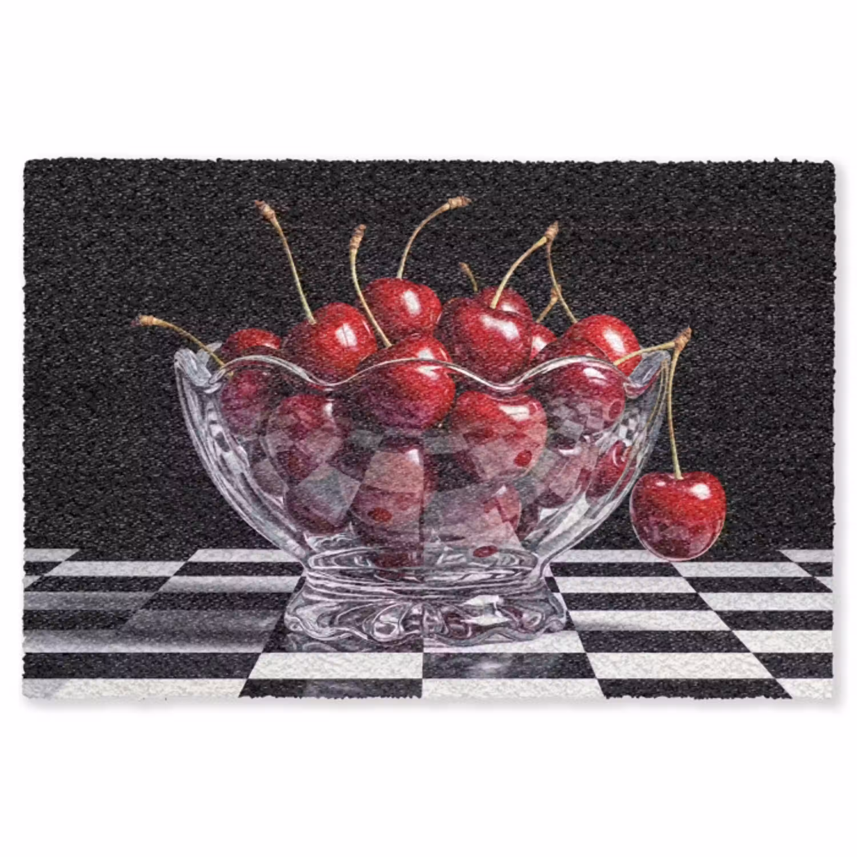 Eten - Kersen - Rood Vloerkleed Rechthoek klein -3d