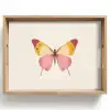 Vlinder - Illustratie - Roze Dienblad Rechthoek middel -z3d_shopping