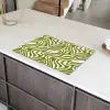 Lijnpatroon - Groen - Organisch Inductie beschermer vinyl 3mm klein 276 -sfeer8