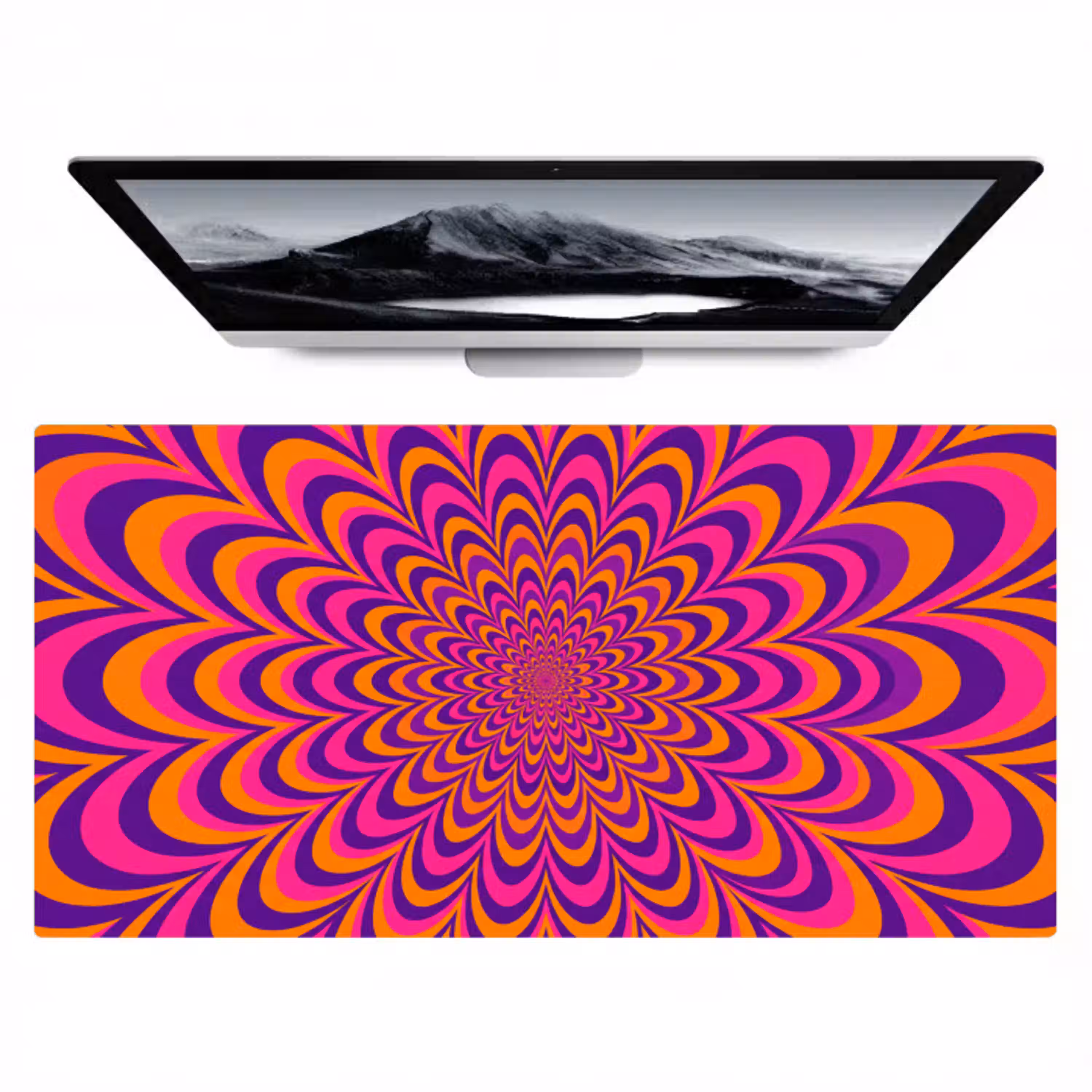 Patroon - Optisch - Kleurrijk Muismat XXL klein -zzz3d