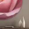 Roze - Roos - Romantisch Akoestische PET Vilt - Rond klein -sfeer5_closeup