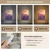 Lavendelveld - Zonsondergang - Paars Light Box met kabel (Tafellamp) klein -USP_lichtkleurNL