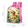 Paard - Bloemen - Vlinders Kinderrugzak - Roze middel -productfoto_formaten