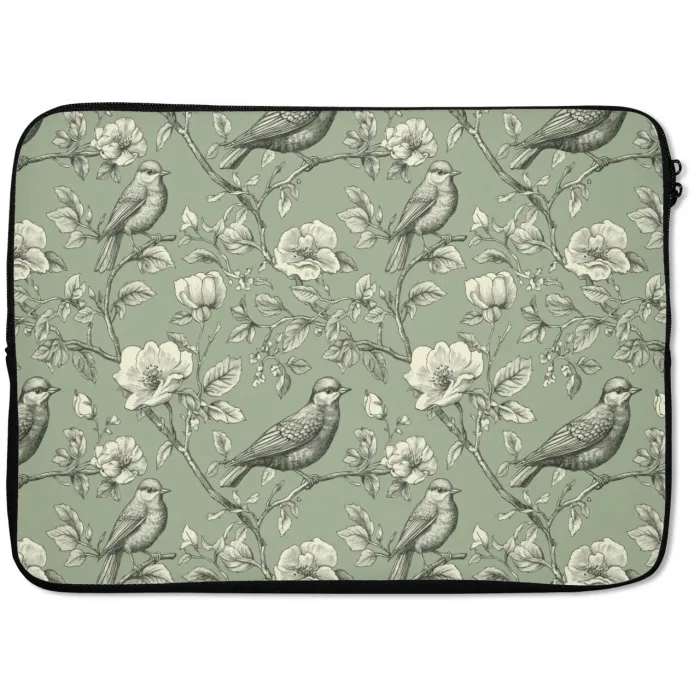 Klassiek - Botanisch - Groen laptophoes neopreen klein 279 -zkaufland3dotto