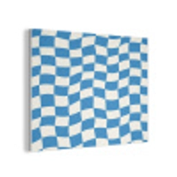 Golvend - Patroon - Blauw PET vilt klein 837 -3d