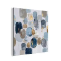 Abstract - Goud - Vormen aluminium wit klein -3d