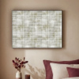 Linnen - Patroon - Groen Textielframe zwart klein 947 -sfeer1