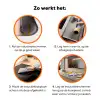 Stroken - Blauw - Patroon - Abstract Inductie beschermer vinyl 3mm klein -zzzzzzz-td-werking