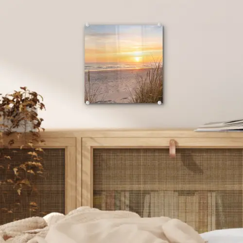 Zonsondergang - Duinen - Zee plexiglas 5mm klein -sfeer4