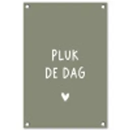 plukdedag-groen tuinposter los doek klein -3d