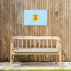 Ster - Today is a good day - Blauw Tuinposter op houten frame 2 cm dik klein -sfeer4