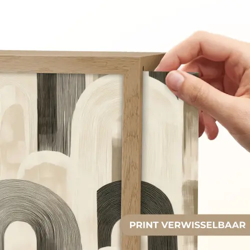 Abstract - Patroon - Bogen Light Box met batterij (Wandlamp) middel 907 -USP_websiteprintNL