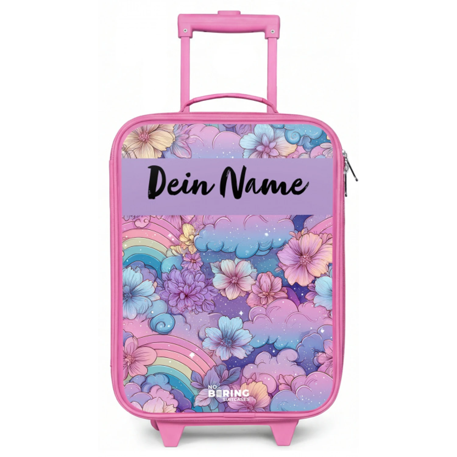Regenbogen - Bloemen - Kleurrijk Kinderkoffer - Roze klein -zz3dotto