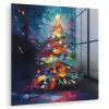Kerstboom - Kerst - Abstract - Kleurrijk plexiglas 5mm klein -zzzproduct_nieuw