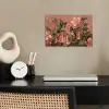 Kolibries - Bloemen - Groen - Roze poster papier klein -sfeer1