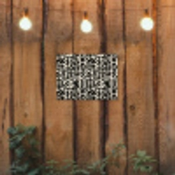 Geometrisch - Figuren - Zwart tuinposter los doek klein 239 -sfeer1