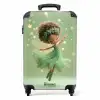 Fee in een groene jurk NBS - Handbagage koffer - Kinderen Unisex middel -productfoto_recht