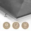 Beton - Structuur - Retro - Zwart - Grijs - Rustiek plexiglas 5mm klein -sfeer2