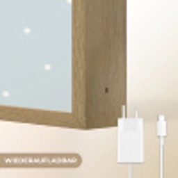 Prinses - Kroon - Blauw - Stippen Light Box met batterij (Wandlamp) middel -USP_websiteoplaadbaarDE