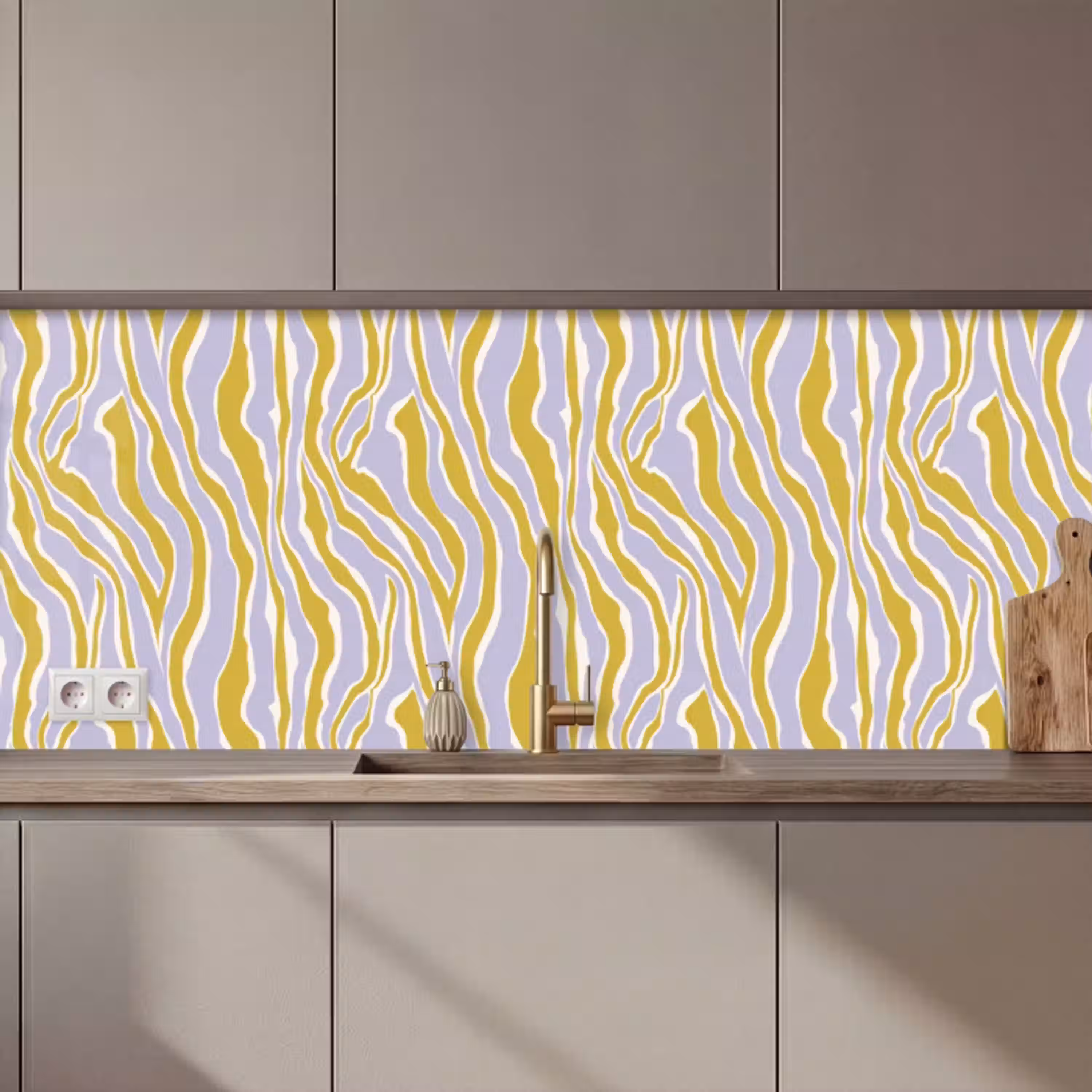 Zebra - Modern - Meerkleurig keuken achterwand 2 middel 871 zz_3dshopping