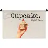 Cupcake - Zoet - Kers Wandkleed katoen klein -zz3d