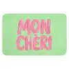 Mon cheri - Groen - Roze Badmat klein -3d