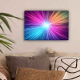 Abstract - Light - Burst - Modern - Colorful canvas 2cm klein -sfeer1