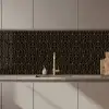 Goud - Zwart - Lijnen keuken achterwand 2 middel 871 zz_3dshopping