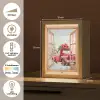 Doorkijk - Auto - Kerst - Cadeaus - Winter - Landschap Light Box met kabel (Tafellamp) klein -USP_NL