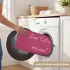 eat me out don't stress me out - Roze - Minimalistisch Badmat klein -USP_WasbaarDE