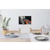 Mond - Golven - Regenboog Muursticker klein -eettafel