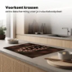 Dennenappel - Bos - Herfst - Bruin - Sfeervol Inductie beschermer vinyl 3mm klein -sfeer1