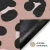 Luipaard - Vlekken - Beige - Roze Deurmat klein 898 -antislip_NL